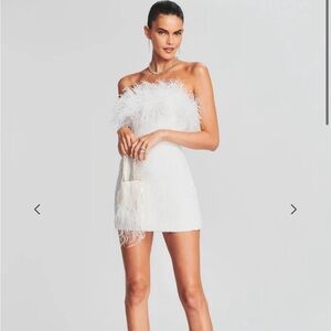 Retrofete Torin Sequin Feather Dress